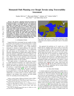 Humanoid Path Planning over Rough Terrain using Traversability
  Assessment