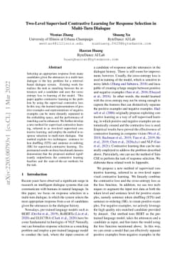 Two-Level Supervised Contrastive Learning for Response Selection in
  Multi-Turn Dialogue