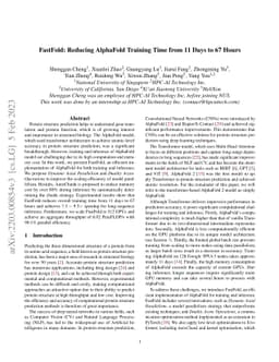 FastFold: Reducing AlphaFold Training Time from 11 Days to 67 Hours