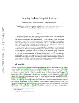 Sampling Ex-Post Group-Fair Rankings