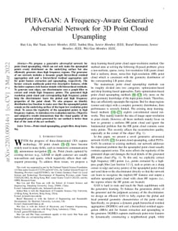 PUFA-GAN: A Frequency-Aware Generative Adversarial Network for 3D Point
  Cloud Upsampling