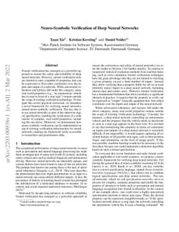 Neuro-Symbolic Verification of Deep Neural Networks