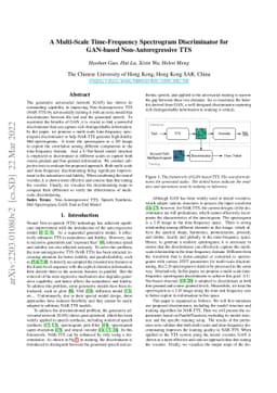 A Multi-Scale Time-Frequency Spectrogram Discriminator for GAN-based
  Non-Autoregressive TTS