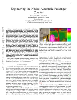 Engineering the Neural Automatic Passenger Counter