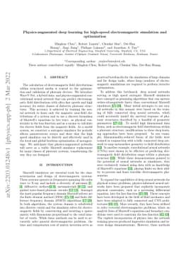 WaveY-Net: Physics-augmented deep learning for high-speed
  electromagnetic simulation and optimization
