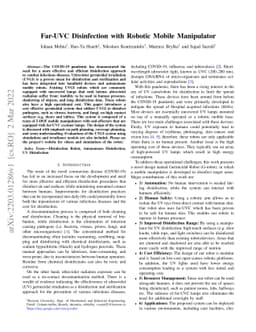 Far-UVC Disinfection with Robotic Mobile Manipulator