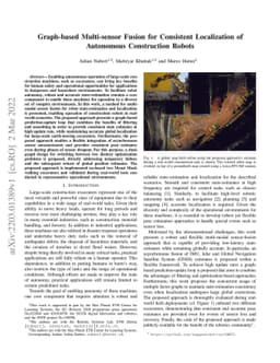 Graph-based Multi-sensor Fusion for Consistent Localization of
  Autonomous Construction Robots