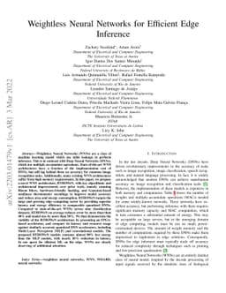 Weightless Neural Networks for Efficient Edge Inference