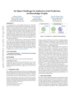An Open Challenge for Inductive Link Prediction on Knowledge Graphs