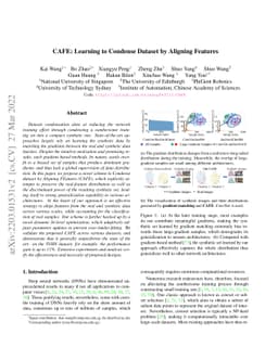 CAFE: Learning to Condense Dataset by Aligning Features