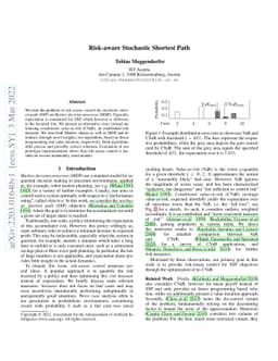 Risk-aware Stochastic Shortest Path