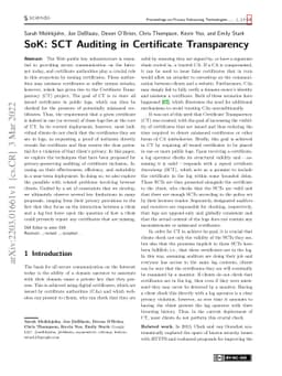 SoK: SCT Auditing in Certificate Transparency