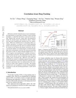 Correlation-Aware Deep Tracking