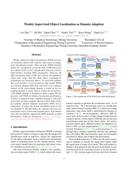 Weakly Supervised Object Localization as Domain Adaption