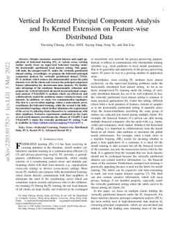Vertical Federated Principal Component Analysis and Its Kernel Extension
  on Feature-wise Distributed Data