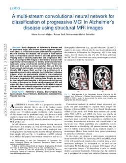 A multi-stream convolutional neural network for classification of
  progressive MCI in Alzheimer's disease using structural MRI images