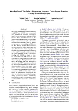 Overlap-based Vocabulary Generation Improves Cross-lingual Transfer
  Among Related Languages