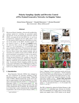 Polarity Sampling: Quality and Diversity Control of Pre-Trained
  Generative Networks via Singular Values