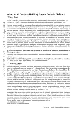 Adversarial Patterns: Building Robust Android Malware Classifiers