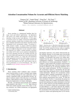 Attention Concatenation Volume for Accurate and Efficient Stereo
  Matching