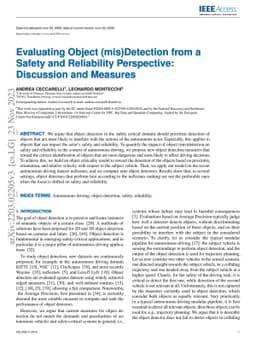 Evaluating Object (mis)Detection from a Safety and Reliability
  Perspective: Discussion and Measures