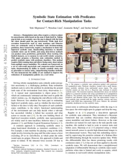 Symbolic State Estimation with Predicates for Contact-Rich Manipulation
  Tasks