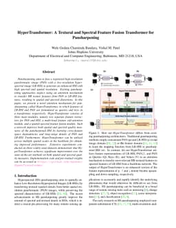 HyperTransformer: A Textural and Spectral Feature Fusion Transformer for
  Pansharpening