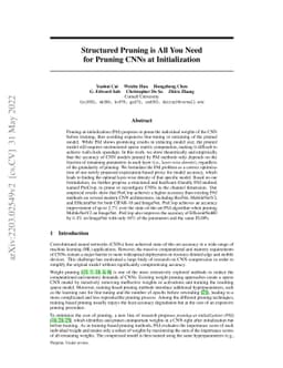 Structured Pruning is All You Need for Pruning CNNs at Initialization
