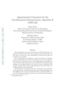 Approximation Guarantees for the Non-Dominated Sorting Genetic Algorithm
  II (NSGA-II)