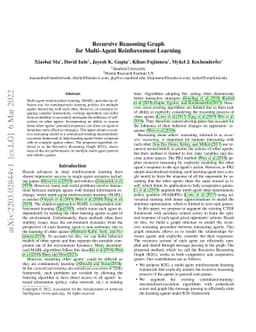 Recursive Reasoning Graph for Multi-Agent Reinforcement Learning