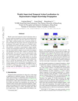 Weakly Supervised Temporal Action Localization via Representative
  Snippet Knowledge Propagation