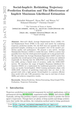 Social-Implicit: Rethinking Trajectory Prediction Evaluation and The
  Effectiveness of Implicit Maximum Likelihood Estimation