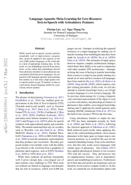 Language-Agnostic Meta-Learning for Low-Resource Text-to-Speech with
  Articulatory Features