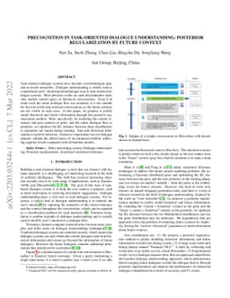 Precognition in Task-oriented Dialogue Understanding: Posterior
  Regularization by Future Context