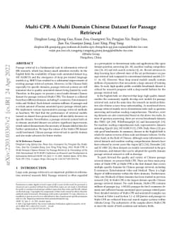 Multi-CPR: A Multi Domain Chinese Dataset for Passage Retrieval