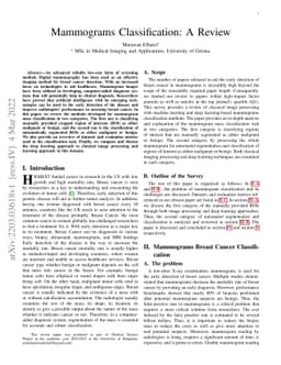 Mammograms Classification: A Review