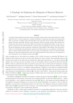 A Typology for Exploring the Mitigation of Shortcut Behavior