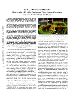 Direct LiDAR-Inertial Odometry: Lightweight LIO with Continuous-Time
  Motion Correction