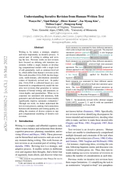 Understanding Iterative Revision from Human-Written Text