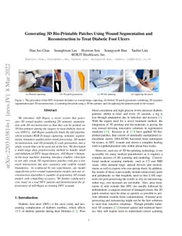 Generating 3D Bio-Printable Patches Using Wound Segmentation and
  Reconstruction to Treat Diabetic Foot Ulcers