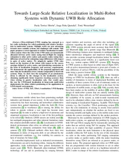 Towards Large-Scale Relative Localization in Multi-Robot Systems with
  Dynamic UWB Role Allocation
