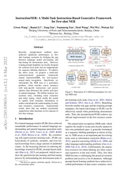 InstructionNER: A Multi-Task Instruction-Based Generative Framework for
  Few-shot NER