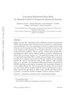 Leveraging Randomized Smoothing for Optimal Control of Nonsmooth
  Dynamical Systems