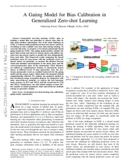 A Gating Model for Bias Calibration in Generalized Zero-shot Learning