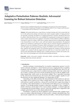 Adaptative Perturbation Patterns: Realistic Adversarial Learning for
  Robust Intrusion Detection