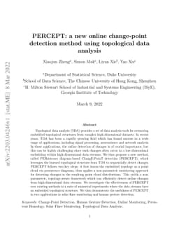 PERCEPT: a new online change-point detection method using topological
  data analysis