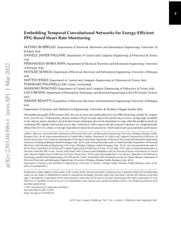 Embedding Temporal Convolutional Networks for Energy-Efficient PPG-Based
  Heart Rate Monitoring