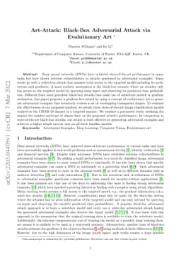 Art-Attack: Black-Box Adversarial Attack via Evolutionary Art