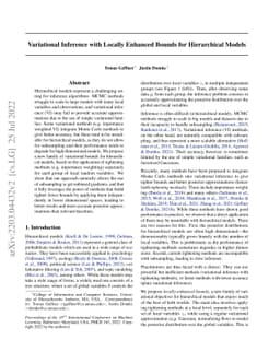 Variational Inference with Locally Enhanced Bounds for Hierarchical
  Models