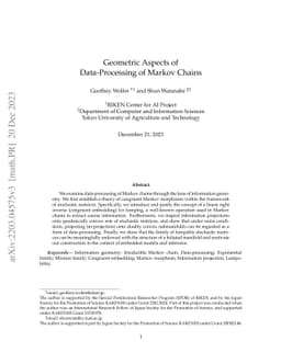 Geometric Aspects of Data-Processing of Markov Chains